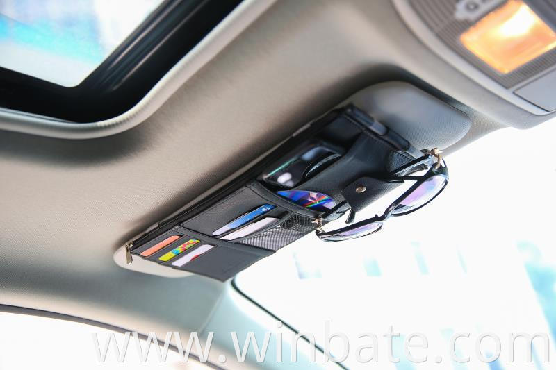 Multifunction Auto Sun Visor Organizer